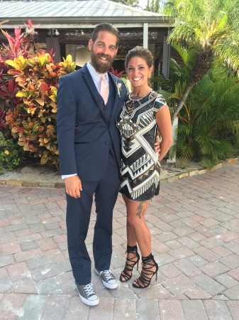 Mitch & Bree at  friend's Florida wedding 5/16