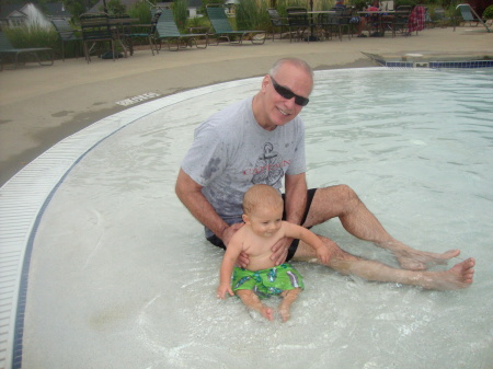 Relaxing pool side