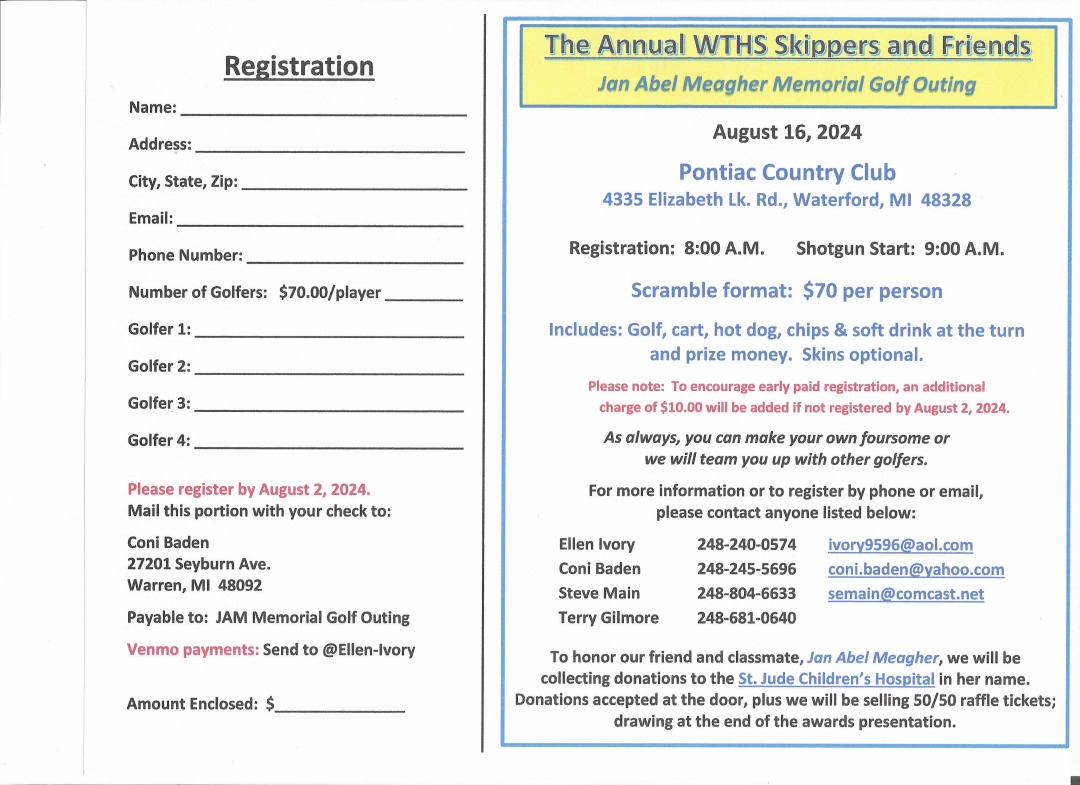 Jan Abel Meagher Annual golf outing