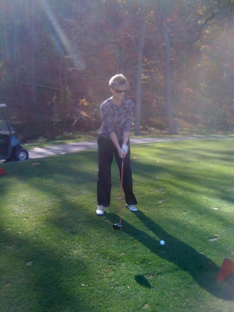 Cyndi Golfing
