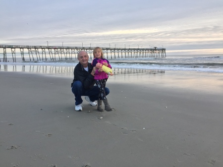 Me and  Madi on the beach, Oak Island NC