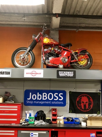 Shop motorcycle 