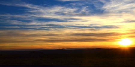 sun set back yard Az.