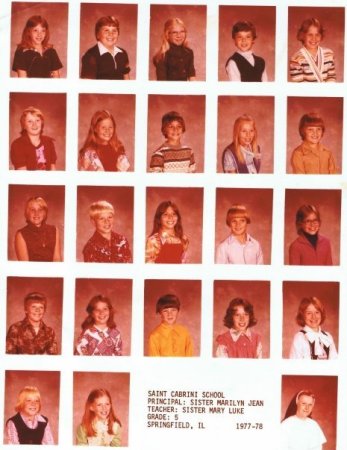 St. Cabrini School 5th Grade 1977-1978