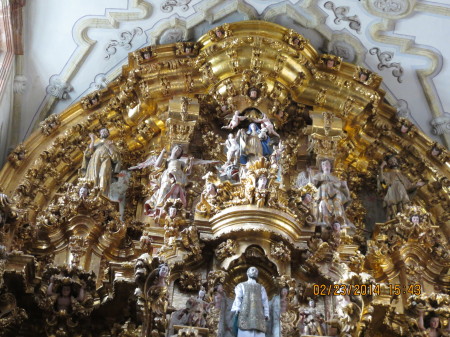 a nice little gold lined church in Taxco