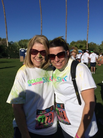 Christie and I at the Color Run,