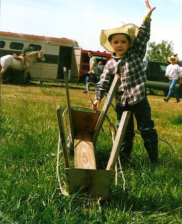 Ry in Jr. rodeo