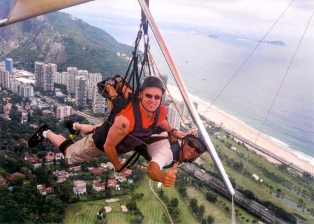 Hang gliding in Rio de Janeiro, Brazil