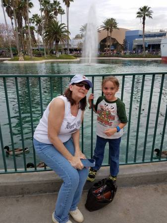 Nana and Jr at Disney