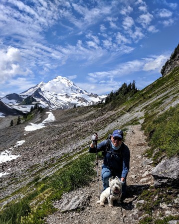 Hiking in the shadow of Mt. Baker