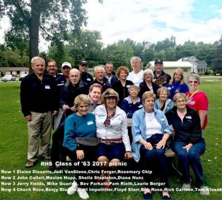 2017 RHS Class of '63 54th reunion picnic