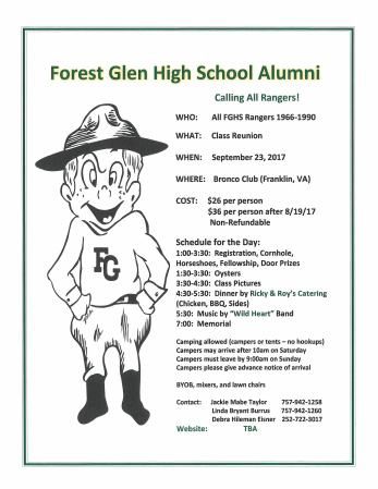 Linda Burrus' album, Forest Glen High School Reunion