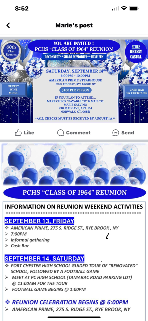 Port Chester High School Reunion