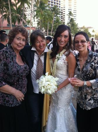 Kealoha, Heather, Makana, Lisa at her Wedding!