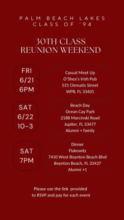 Palm Beach Lakes High School Reunion