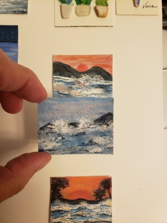 My miniture art original acrylic paintings