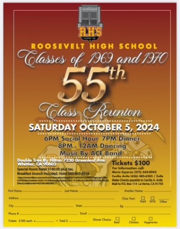 Roosevelt High School Reunion