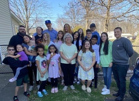 Easter with some of my kids and grandkids!