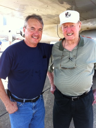 Mark with Dudley Johnston at Airshow