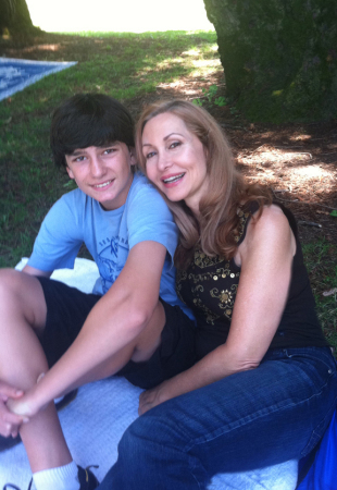 My son Zach & me on a family picnic in 2012
