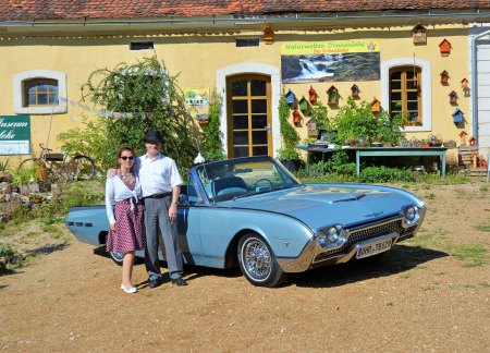 Our '62 Tbird in Dennenlohe Summer 2017