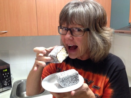 Yum lamingtons in Australia