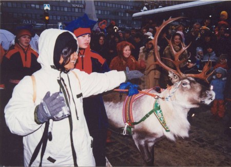 My wife, when we were in Helsinki, X-mas