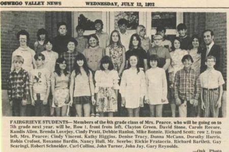 Fairgrieve 6th Grade Class 1971-1972