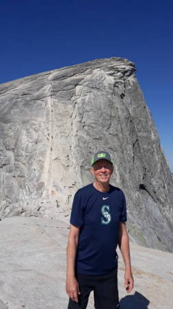 Dave Larsen near top of Half Dome 6/13/19