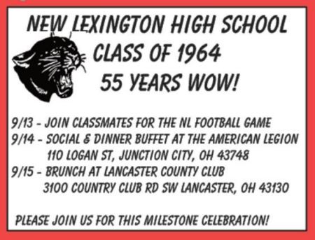 2019 NL HS Reunion Info