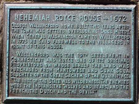 seventh great grandfather plaque at home in Ct