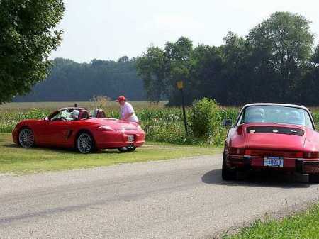 Diane and I on a road rally