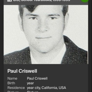 Paul Criswell's Classmates® Profile Photo