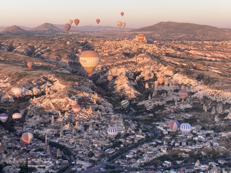 Morning flight in Cappadocia Turkey 