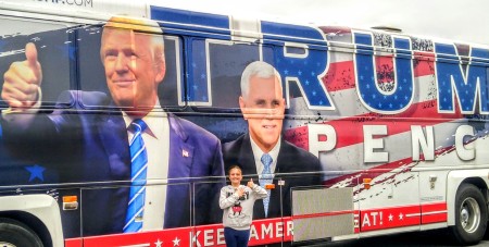 Oldest daughter and Trump bus