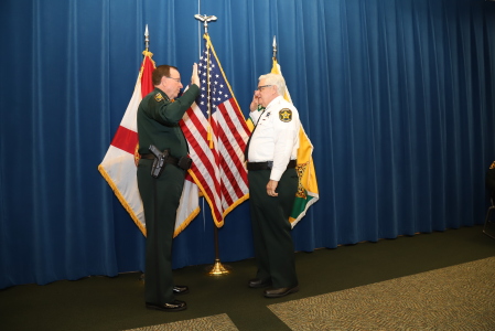 The Sheriff at my ceremony. 