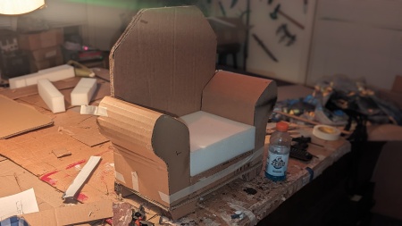 Cardboard and foam construction 