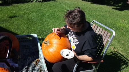 Therese Kobel's album, Pumpkin painting over the years