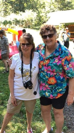 My sister Nancy Elaine & me at family picnic 