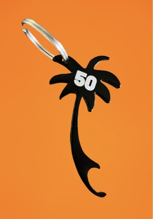 50th swag bottle opener/key chain