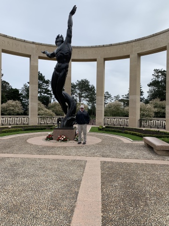 Spirit of American Youth Statue at Omaha Beach
