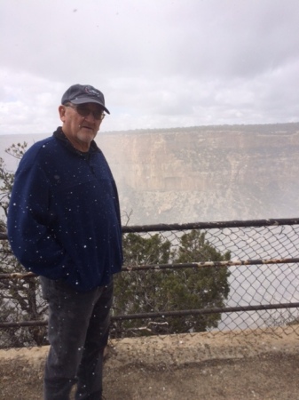 Snowing in April at Mesa Verde, CO