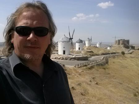 At Don Quixote's windmills, Consuegra, Spain.