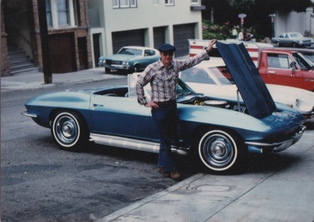 my 65 mvette in the 70's San Francisco