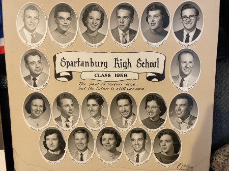 1958 Class photo Spartanburg High School