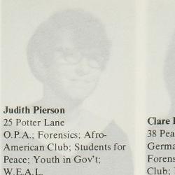 Dr. Judith Pierson's Classmates profile album