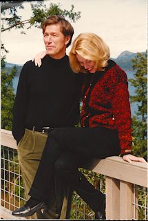 On the deck in 1999 San Juan Island house