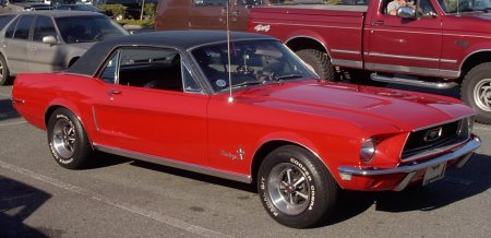 My 68 Mustang at Clearview Cruise-In