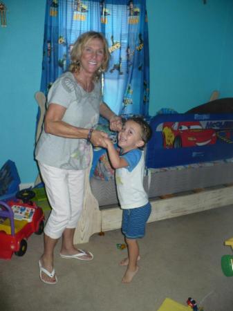 Dancing with my #2 grandson