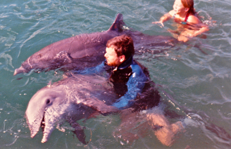 Dolphin training, 1970s(?)